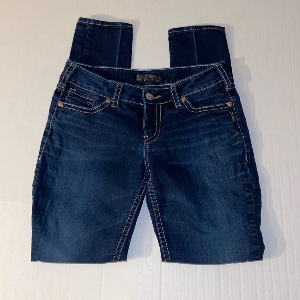 Silver Suki Mid Skinny Women’s Size W 31 L 33 Blue Jeans